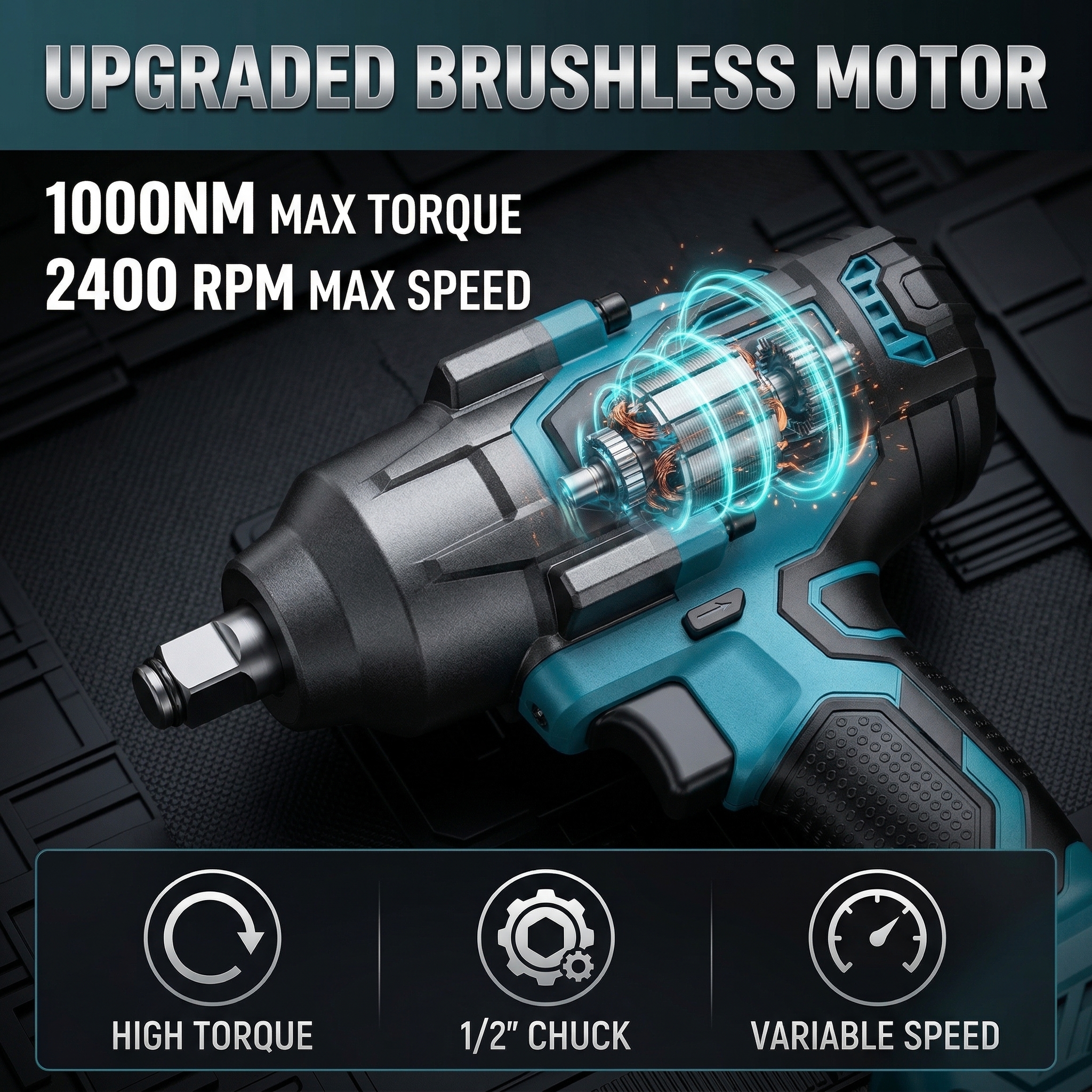 🔧ONLY $42.68 TODAY-Seesii 1000Nm(738ft-lbs) Cordless Impact Wrench