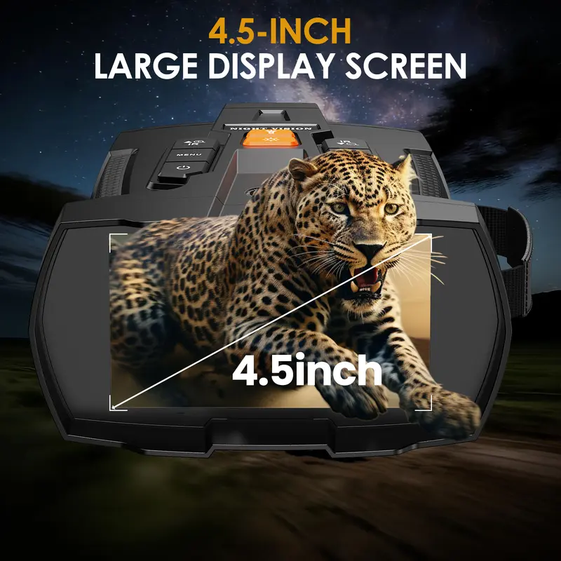 Special Offer 🔥 4.5x Night Vision Binoculars – Free 32GB SD Card Included, 7-Level IR Adjustment, Ideal for Wildlife Viewing, Security and Hunting