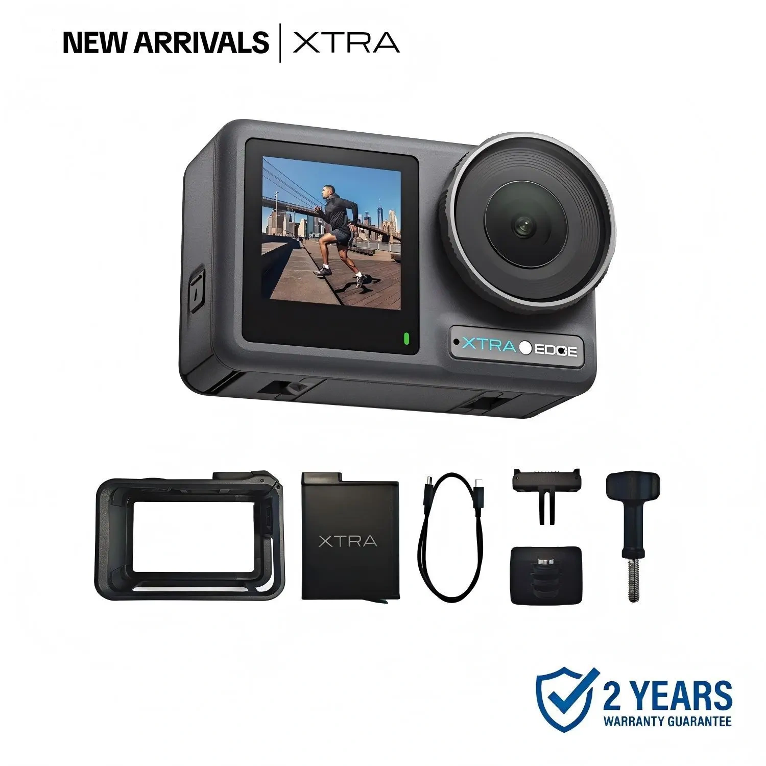 Xtra Edge  : 4K Action Camera With 1/1.3" Sensor & Night View