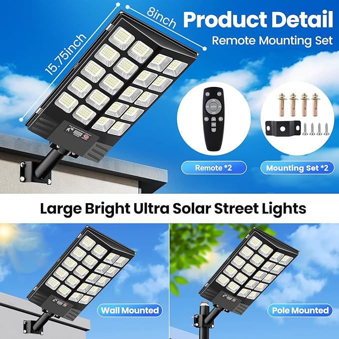 Value Price 🔥Solar Outdoor Streetlight