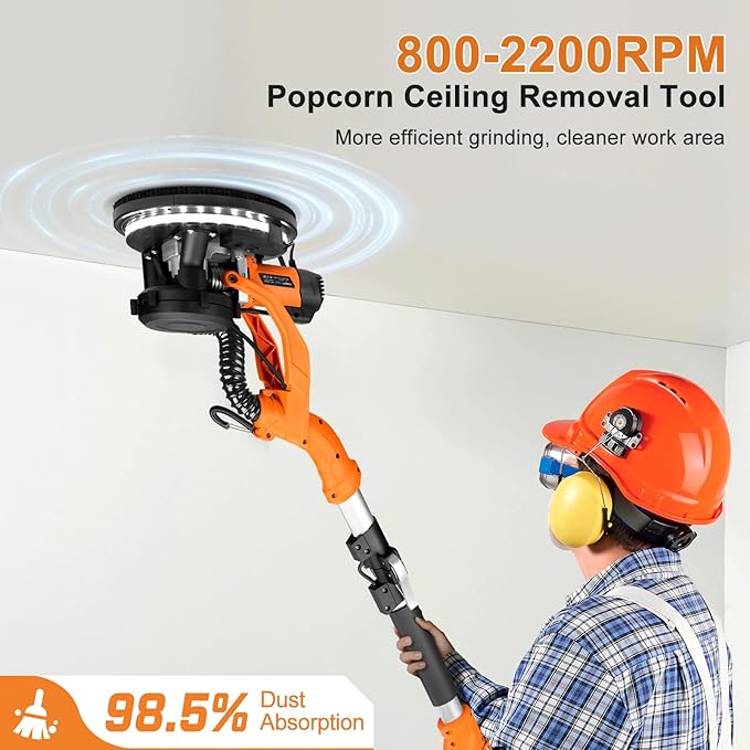 Drywall Sander, 1000W Popcorn Ceiling Removal Tool