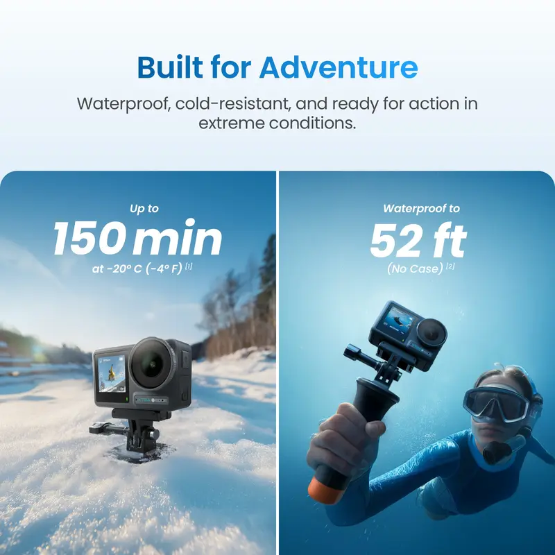 Xtra Edge  : 4K Action Camera With 1/1.3" Sensor & Night View