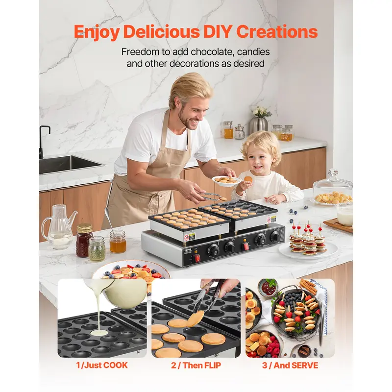 🔥Limited-time promotion🔥50PCS Mini Dutch Pancake Maker