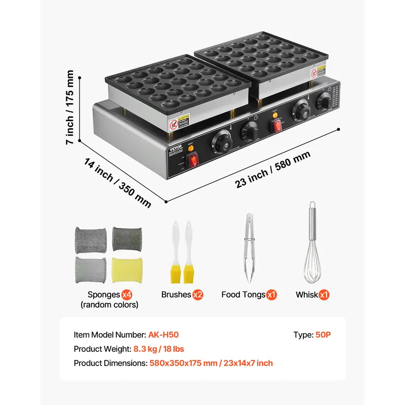 🔥Limited-time promotion🔥50PCS Mini Dutch Pancake Maker