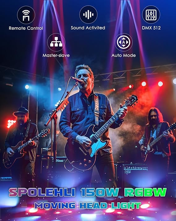 🔥FINAL HOURS🔥Spolehli 150W RGBW Moving Head DJ Light