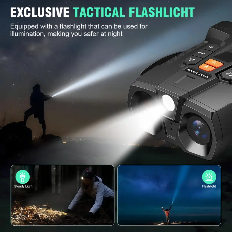 Special Offer 🔥 4.5x Night Vision Binoculars – Free 32GB SD Card Included, 7-Level IR Adjustment, Ideal for Wildlife Viewing, Security and Hunting