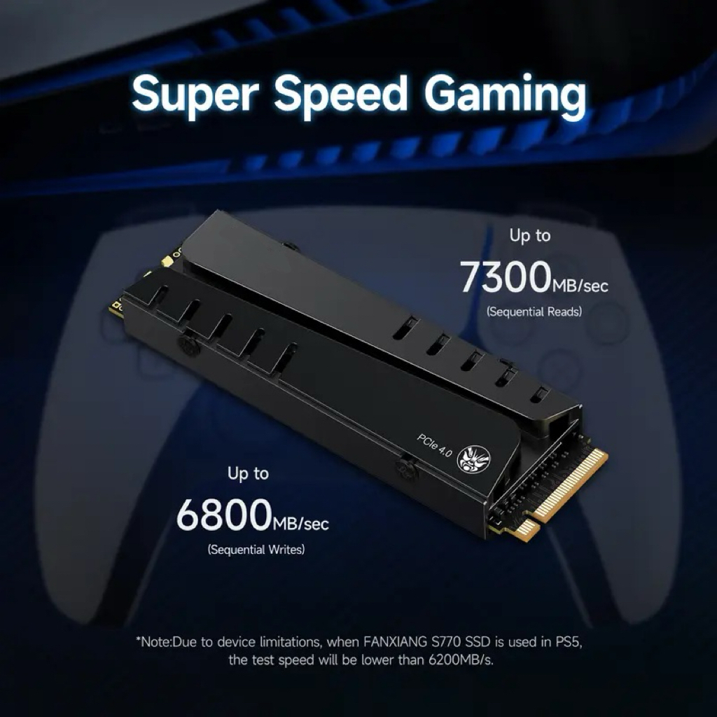✨Clearance sale✨S770 4TB NVMe M.2 SSD for PS5 with Heatsink and DRAM