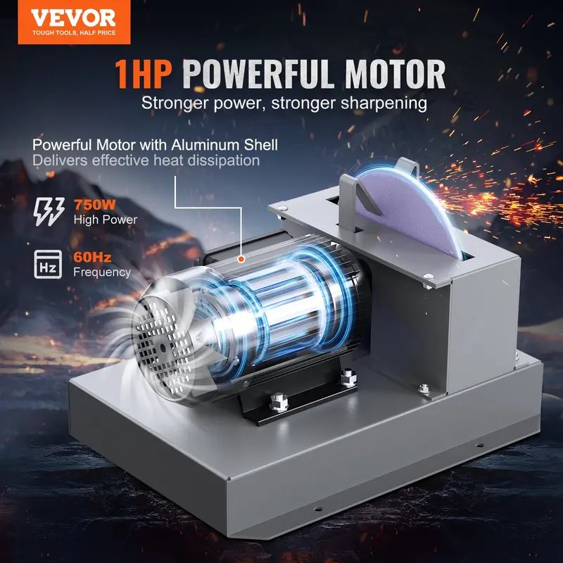 🛠️ONLY $42.8 TODAY-VEVOR Lawn Mower Blade Sharpener