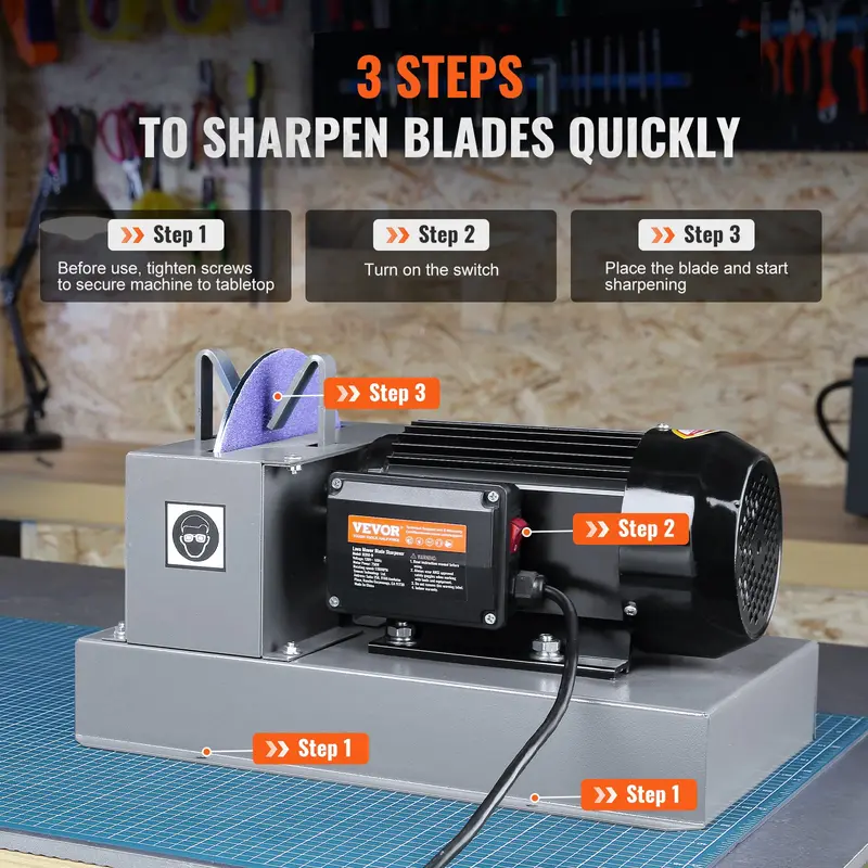 🛠️ONLY $42.8 TODAY-VEVOR Lawn Mower Blade Sharpener