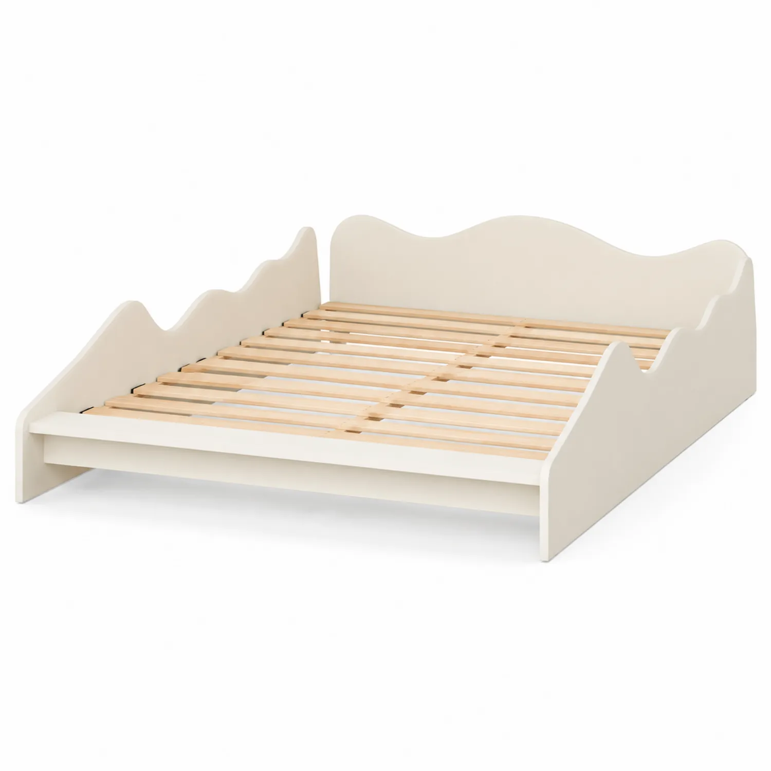 Kinderbett MDF Holz Weiß 200x90 cm