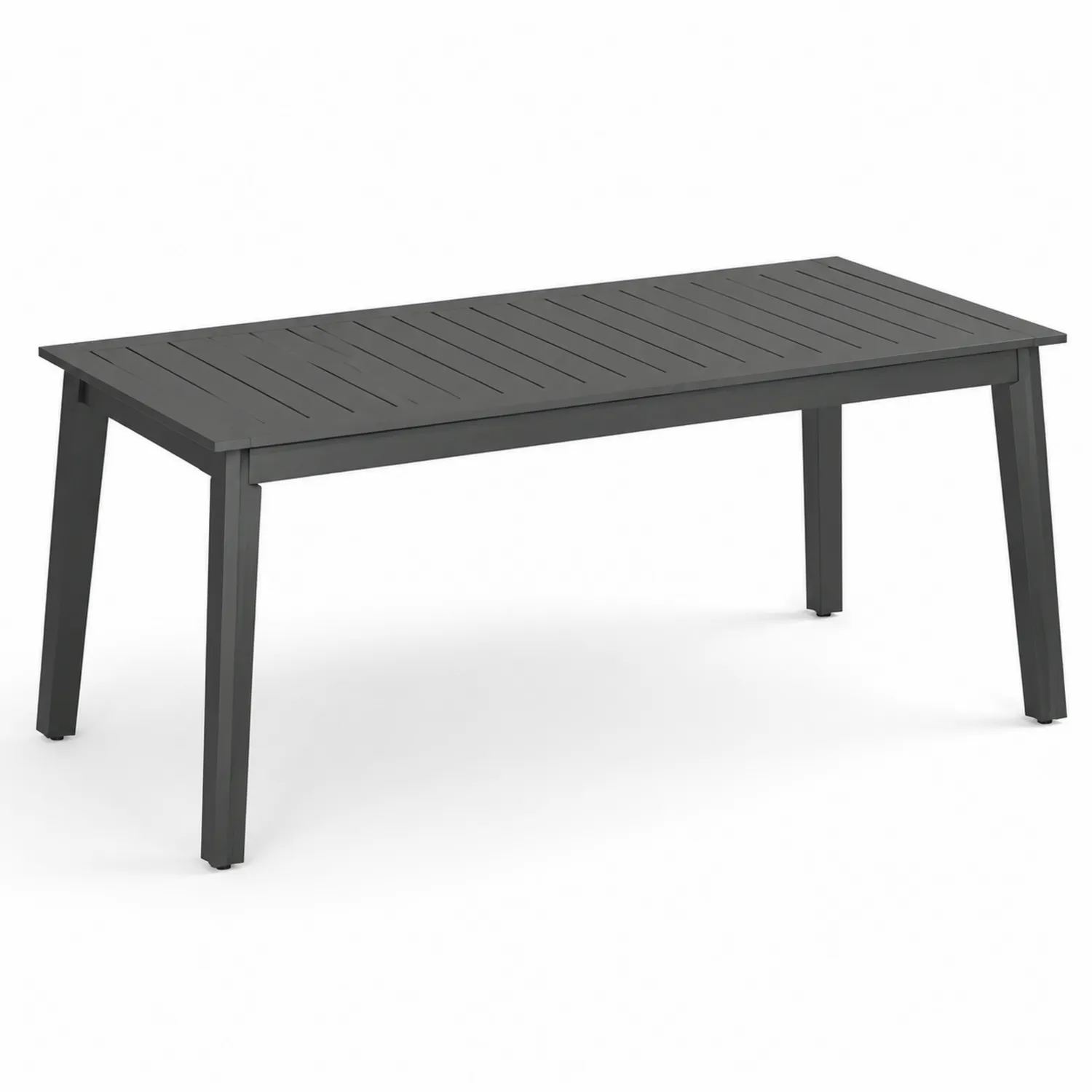 Garten-Esstisch Aluminium Rechteckig Anthrazit