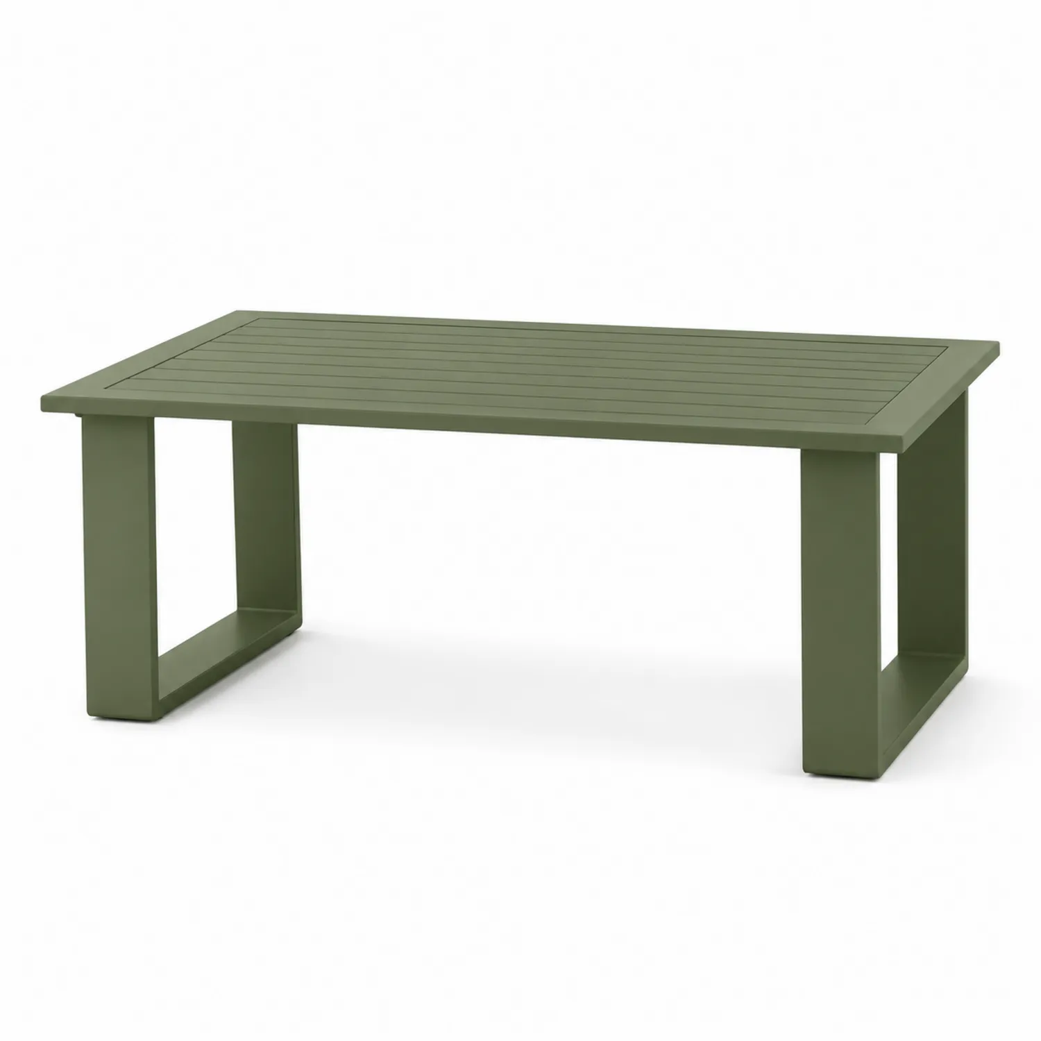 Gartentisch Aluminium Grün 200x100x75 cm