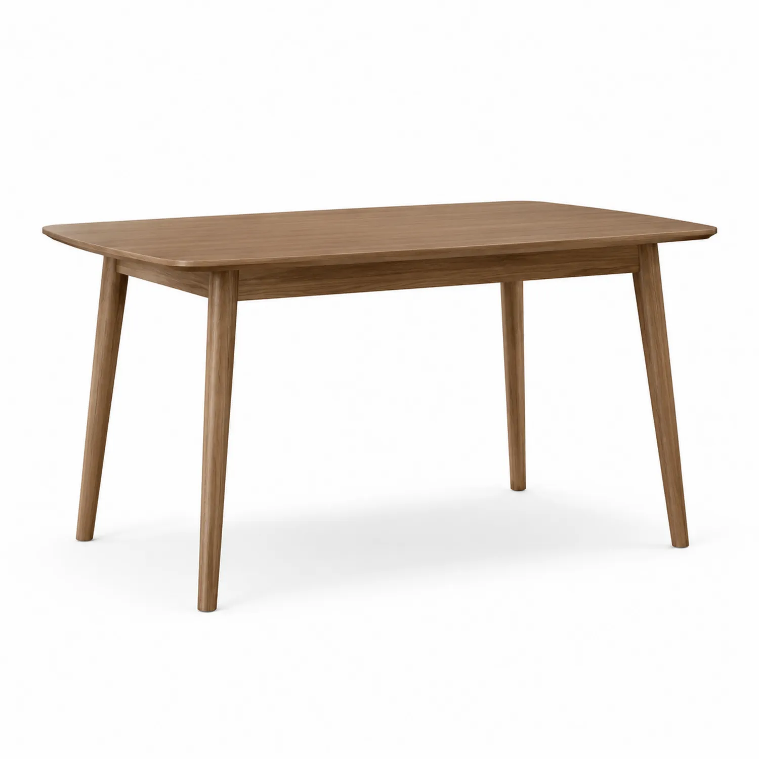 Rechteckiger Eiche-Esstisch 140x80x75 cm Braun