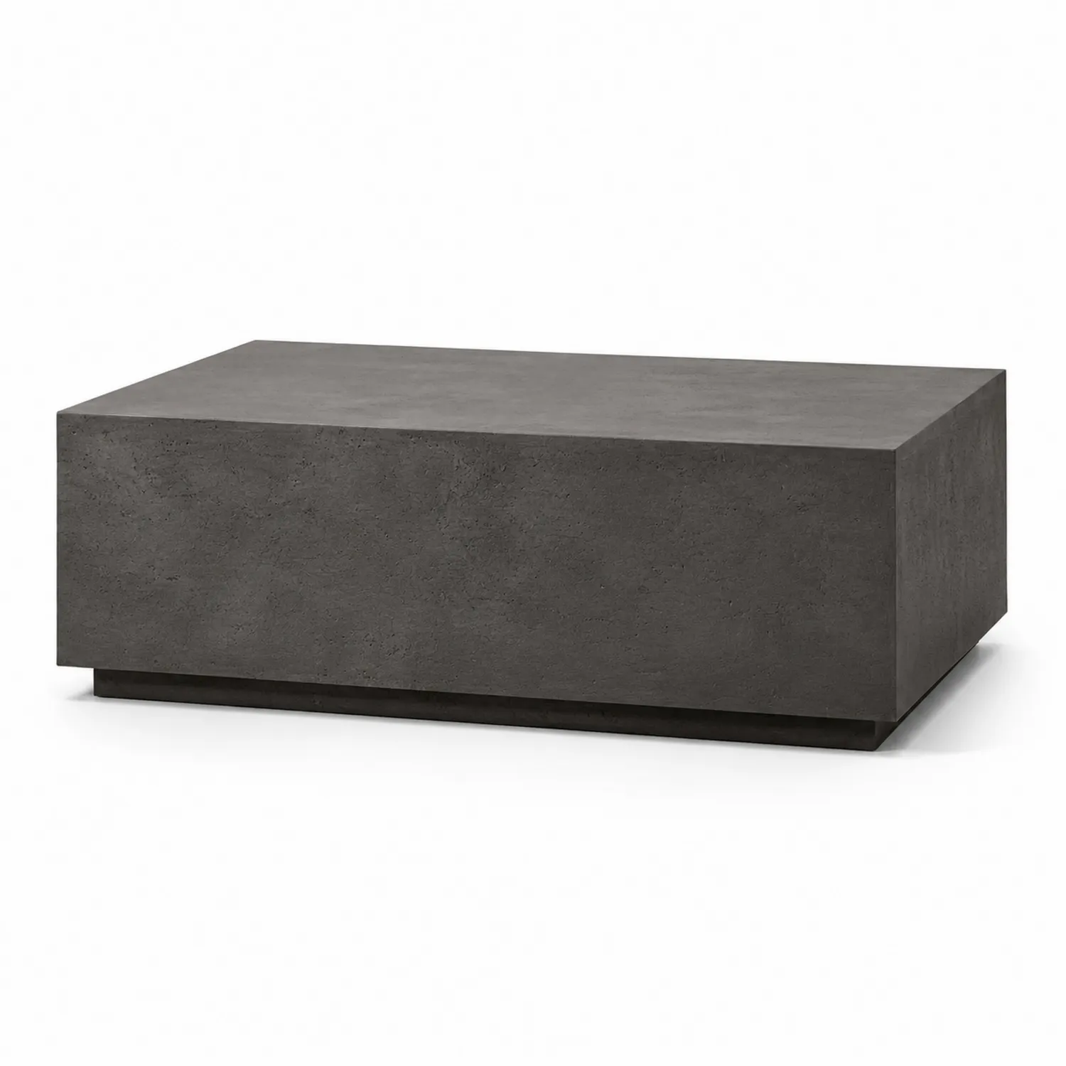 Rechteckiger Couchtisch Betonoptik Dunkelgrau 100x60x35cm