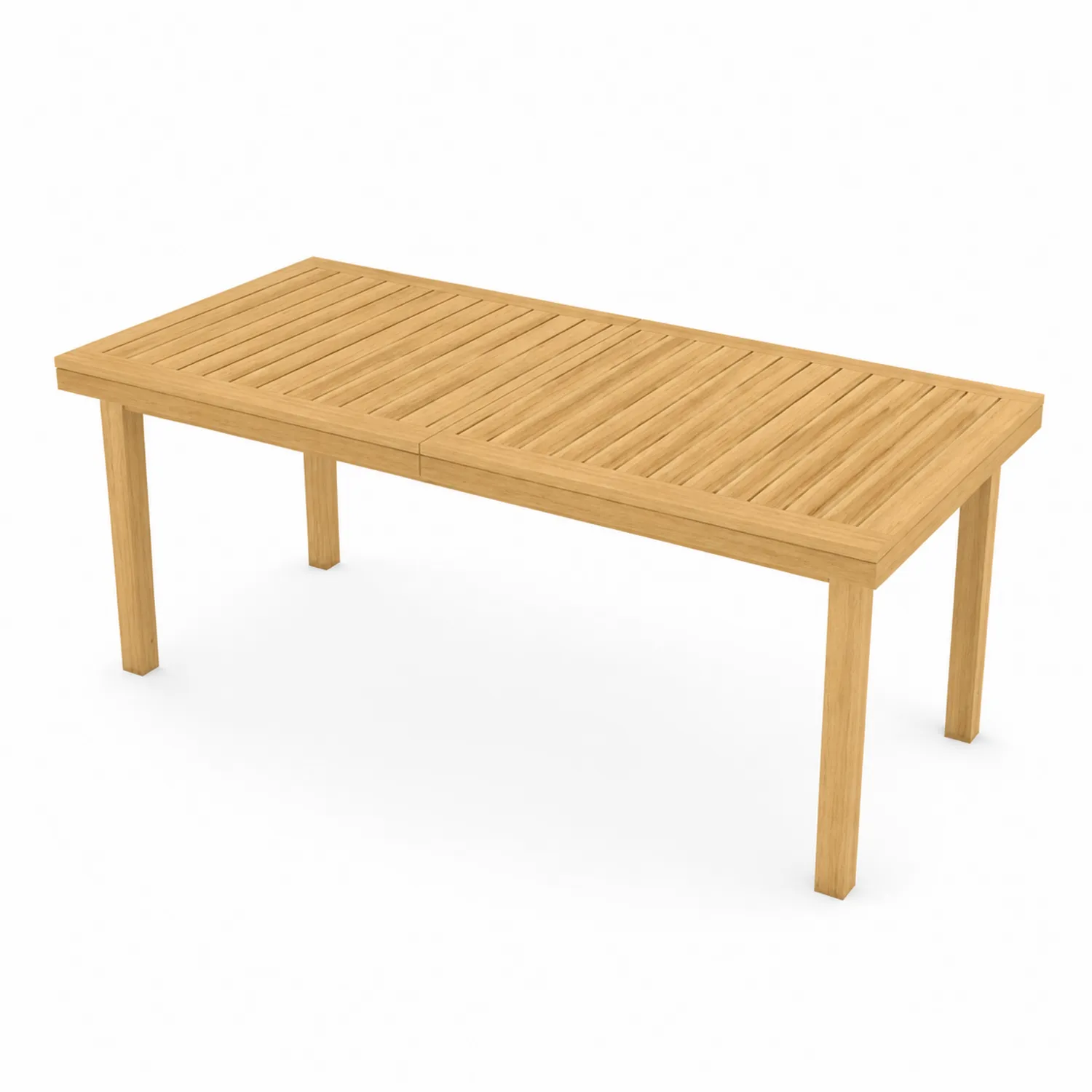 Tavolo da pranzo da esterno in teak 200x100x75 cm