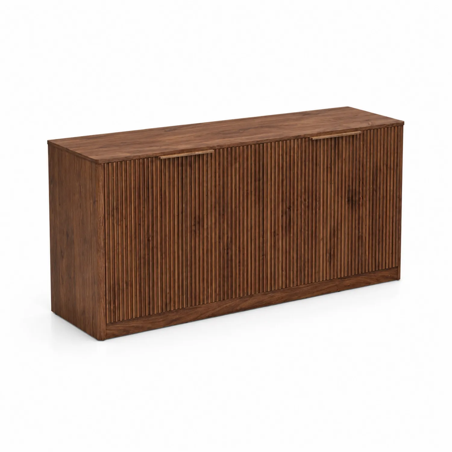 Credenza in Legno Massello Marrone con Ante