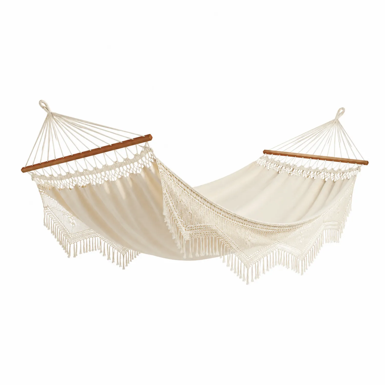 Amaca in Cotone e Macramé 200x150 cm