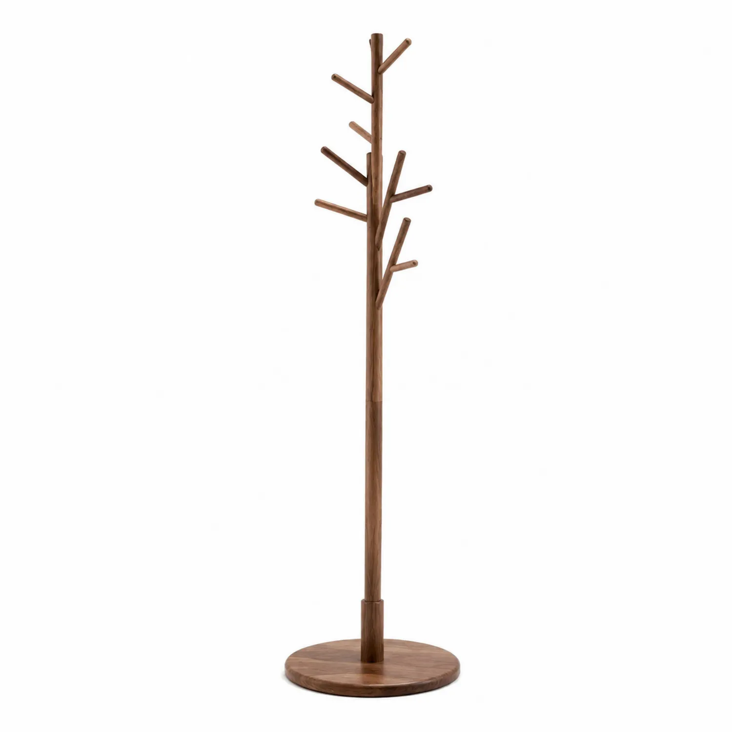 Appendiabiti in legno di noce, Altezza 175 cm, Marrone