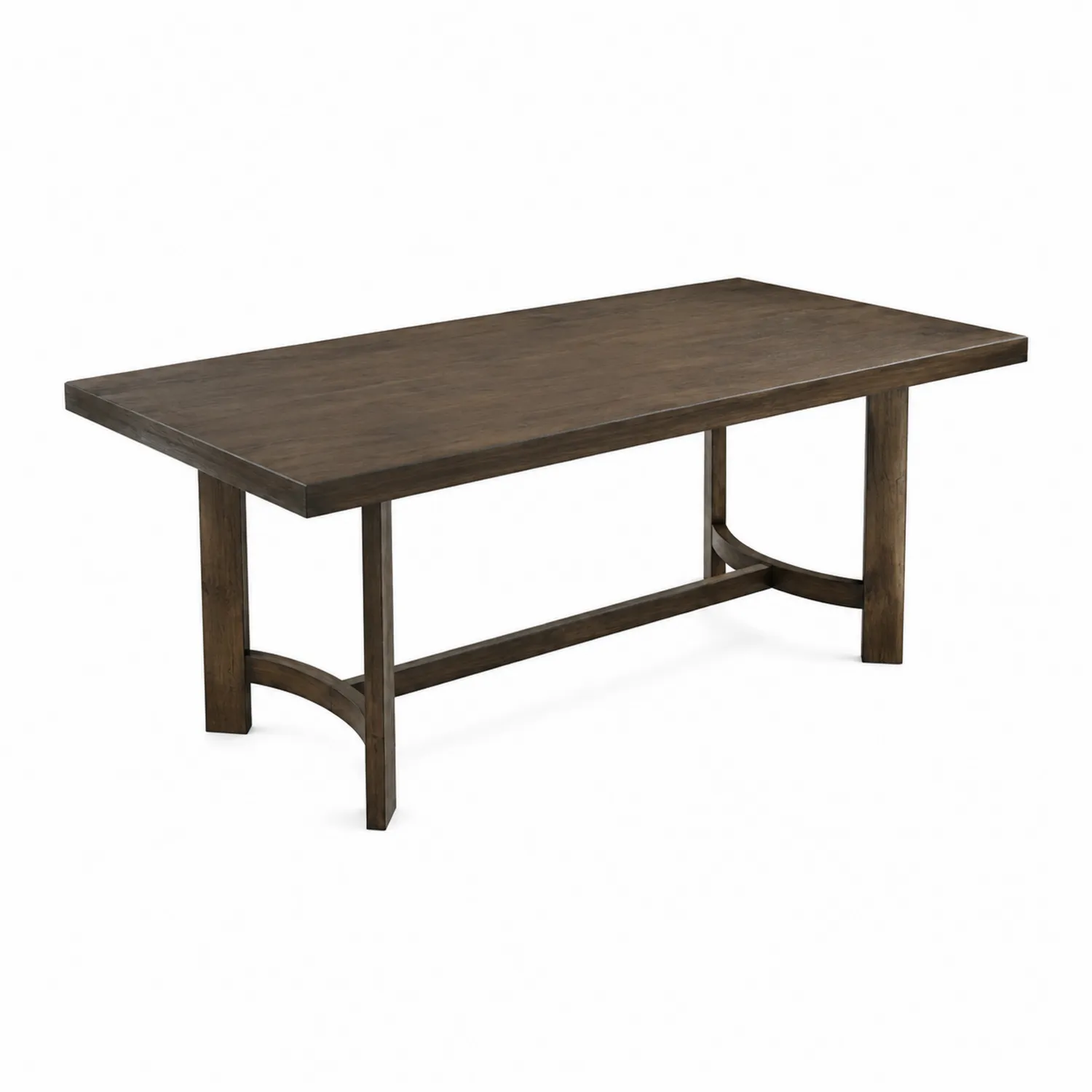 Tavolo da pranzo rettangolare in legno 200x100 cm Marrone