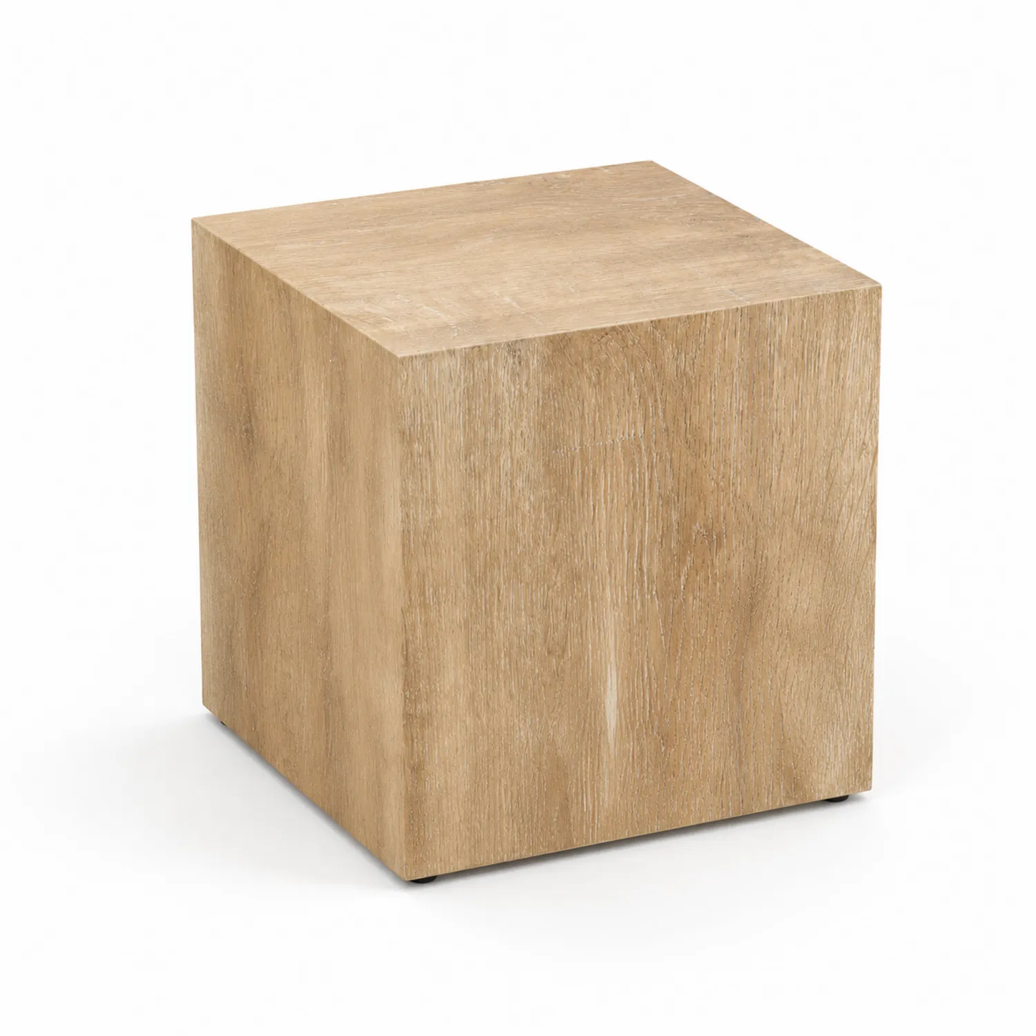 Tavolino Cubo in Legno MDF 30x30x30 cm Marrone