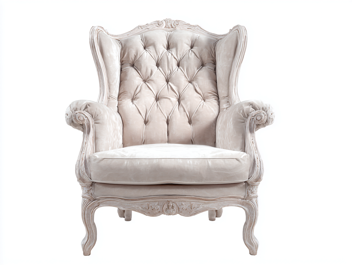 Sessel-Samt-Holz-90 x 86 x 105 cm-Beige-Klassischer Barockstil-Vonodahome