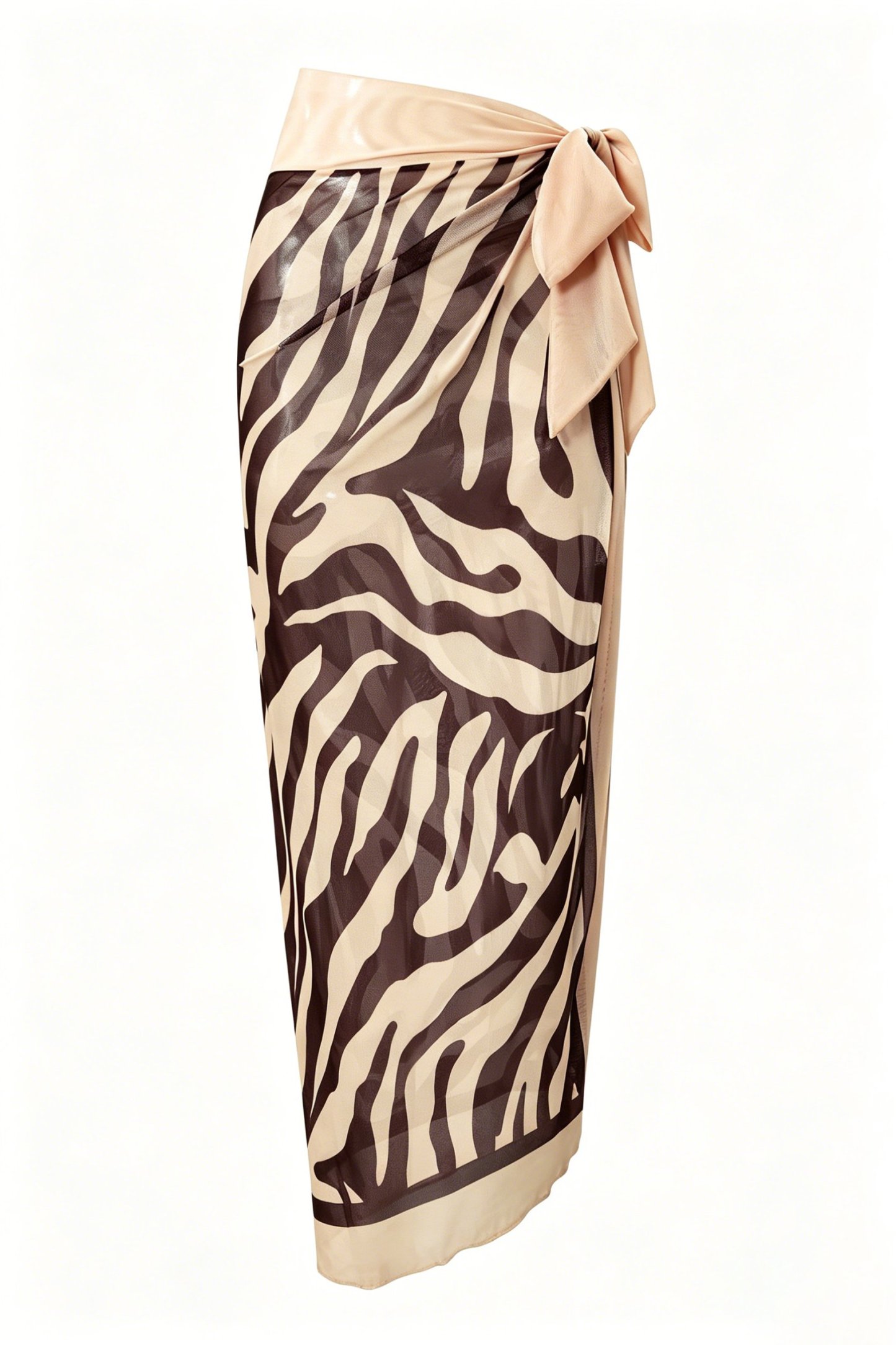 Women's Zebra Print One-Piece Swimsuit & Matching Beach Sarong（Buy 2 Free Shipping）