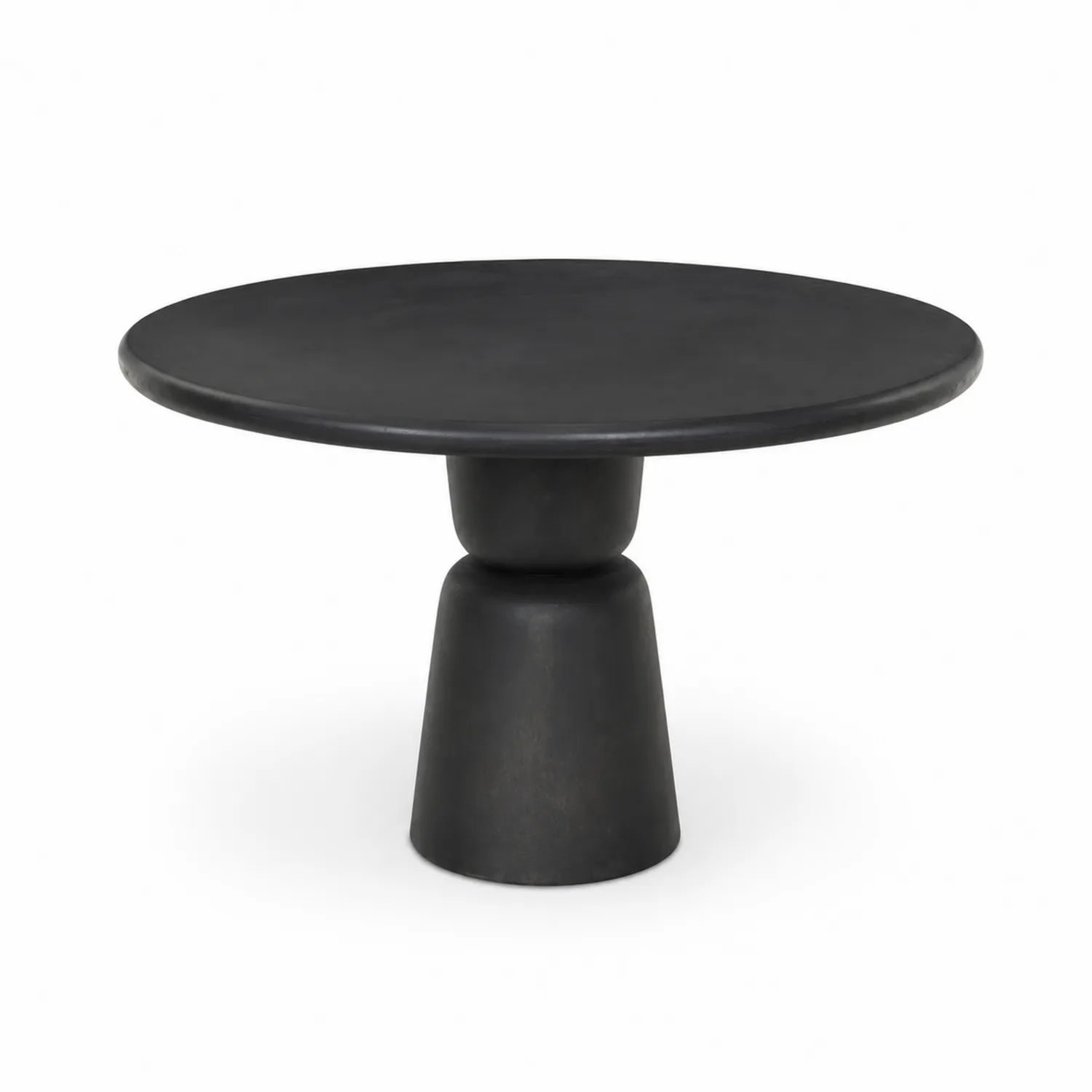 Mesa de comedor de resina negra