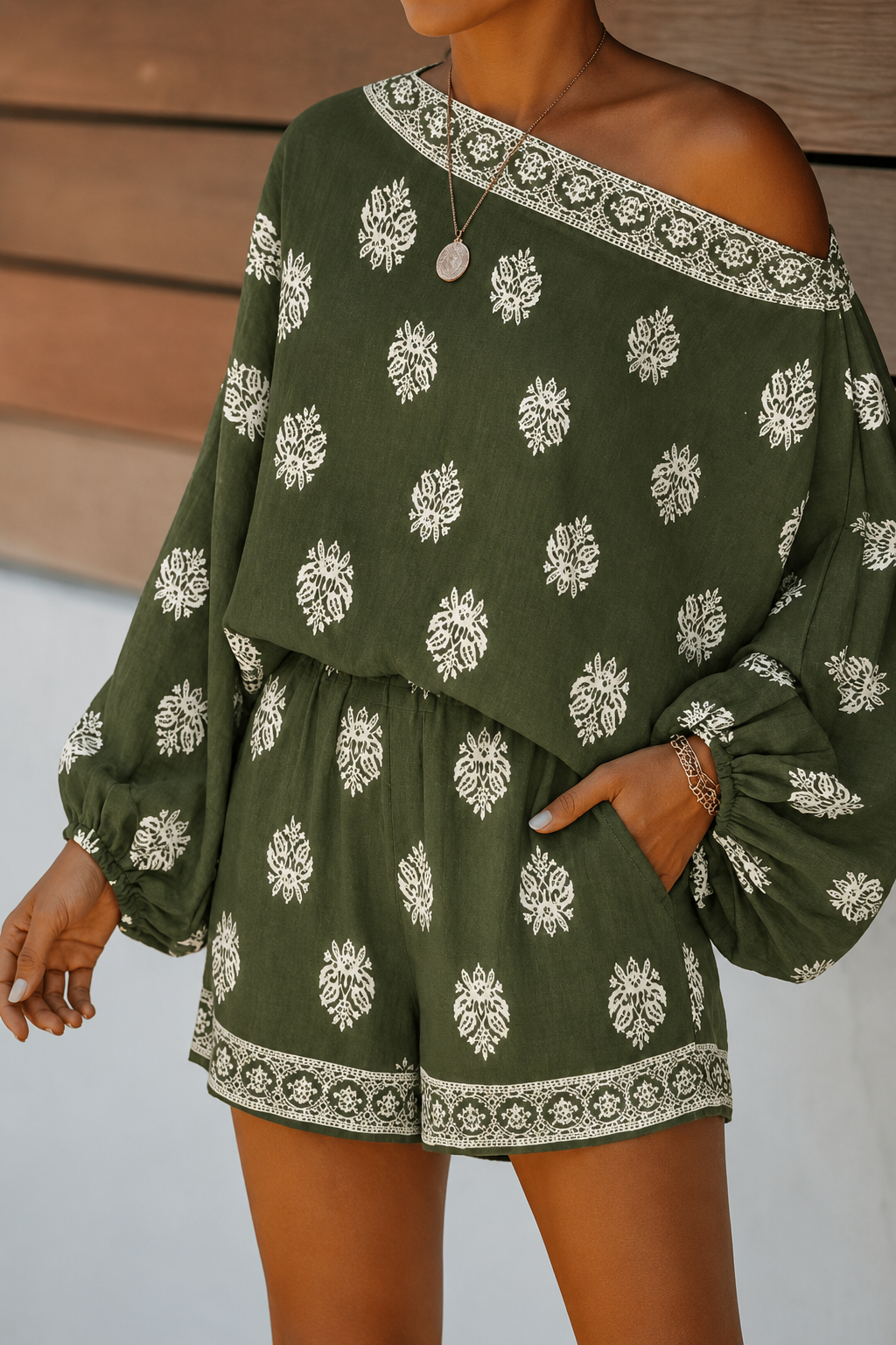 Women’s Bohemian Cotton Two-Piece Set