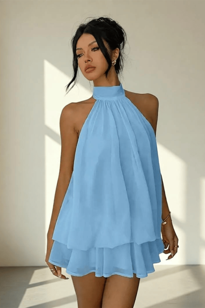 Women's Chiffon Halter Mini Dress(Buy 2 Free Shipping)