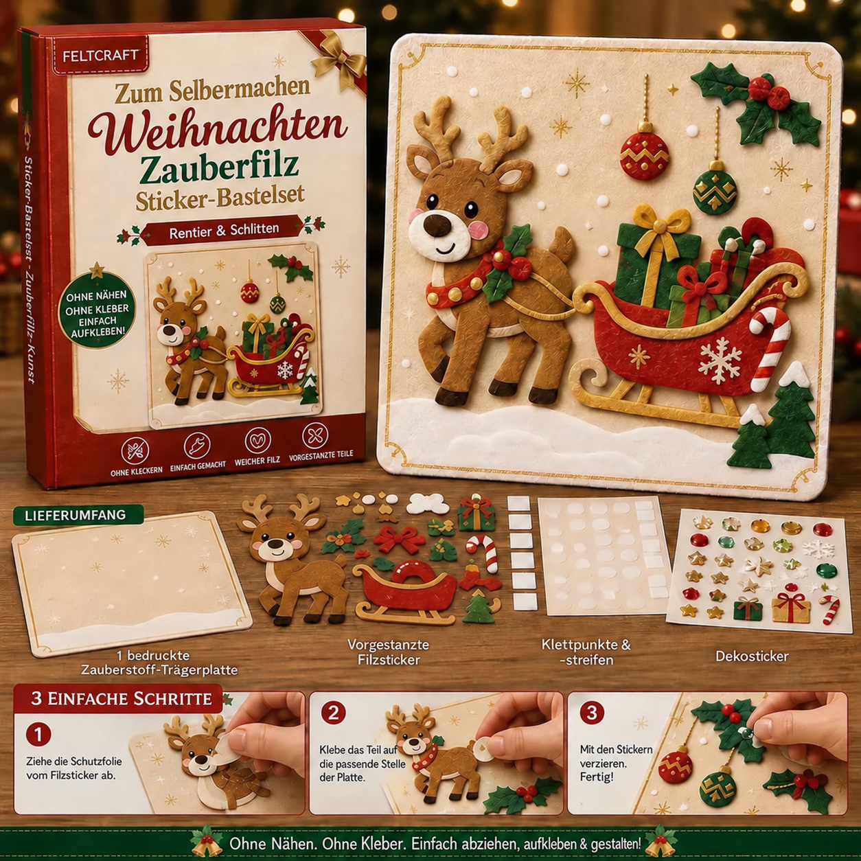 Rentier – Filz-Bastelset