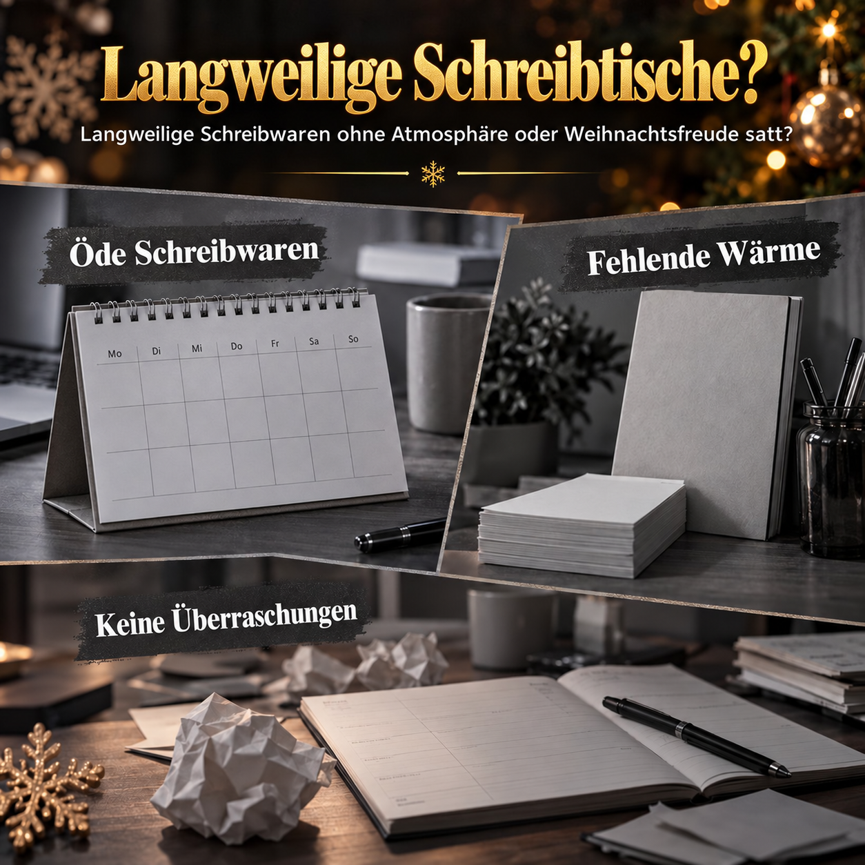 Beleuchteter 3D-Weihnachtskalender aus Papier