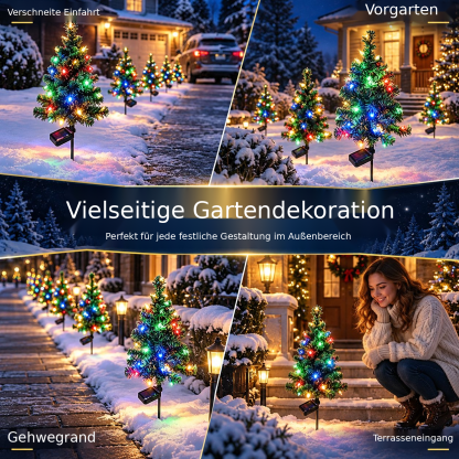 Solar-Weihnachtsbaumleuchten mit Erdspieß