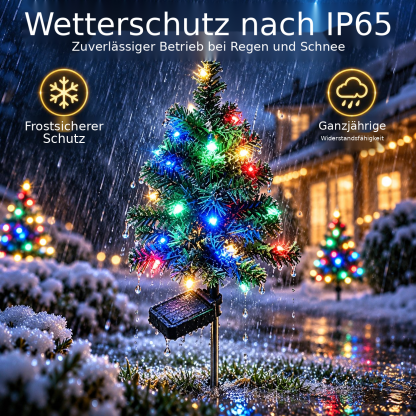 Solar-Weihnachtsbaumleuchten mit Erdspieß