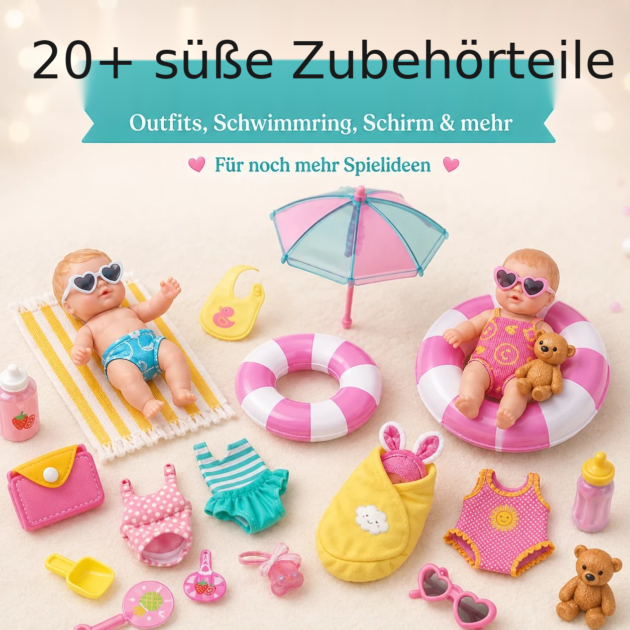 Adventskalender mit Mini-Figuren und Zubehör