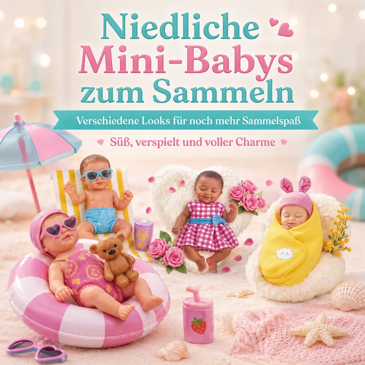 Adventskalender mit Mini-Figuren und Zubehör