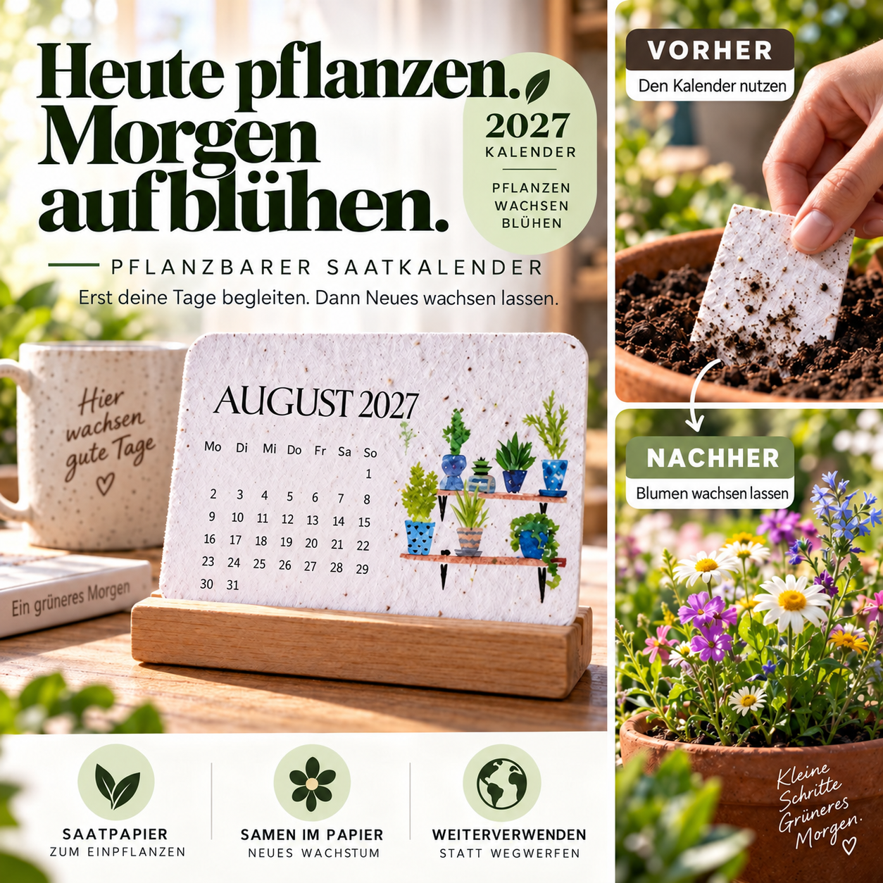 Pflanzbarer Saatkalender 2027 – ein Geschenk, das weiterwächst – lokalisierte Motivabbildung