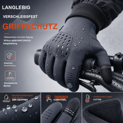 ✋️🤗 Wasserdichte Winter-Fahrradhandschuhe für Damen und Herren
