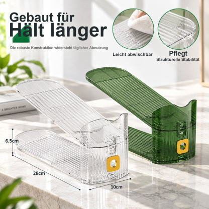 Verstellbarer Schuh-Organizer – Platzsparendes, transparentes Aufbewahrungsregal im minimalistischen Design