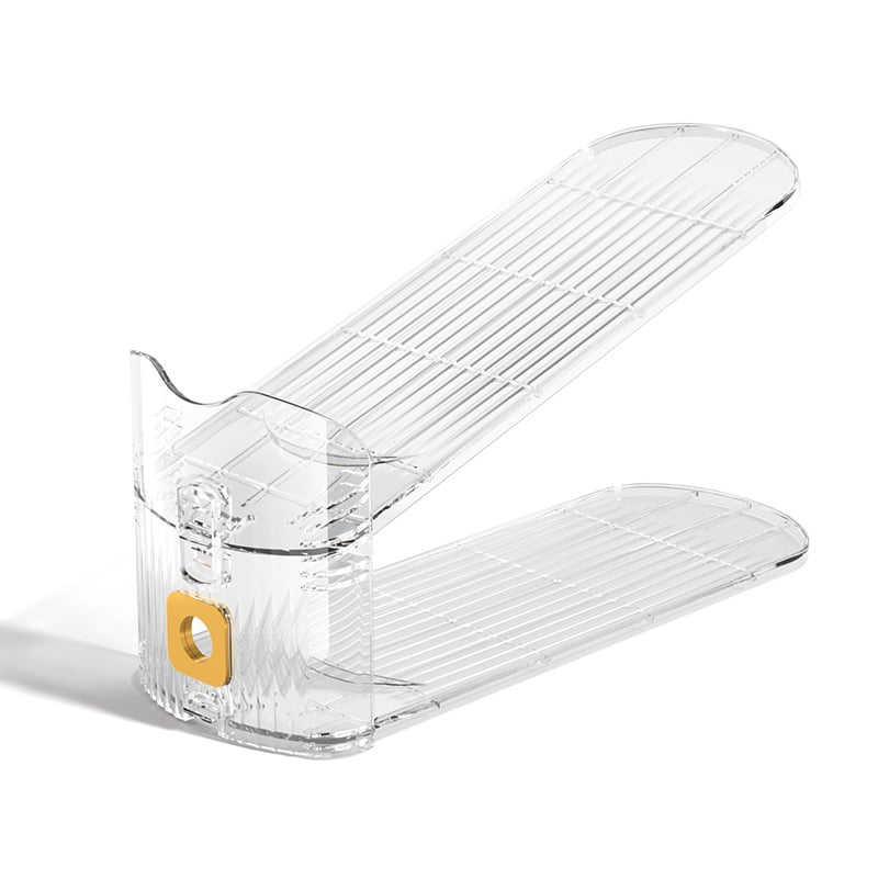 Verstellbarer Schuh-Organizer – Platzsparendes, transparentes Aufbewahrungsregal im minimalistischen Design