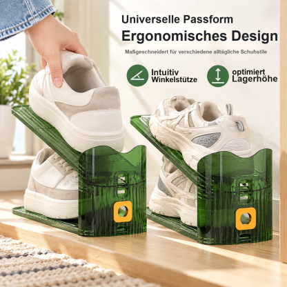 Verstellbarer Schuh-Organizer – Platzsparendes, transparentes Aufbewahrungsregal im minimalistischen Design