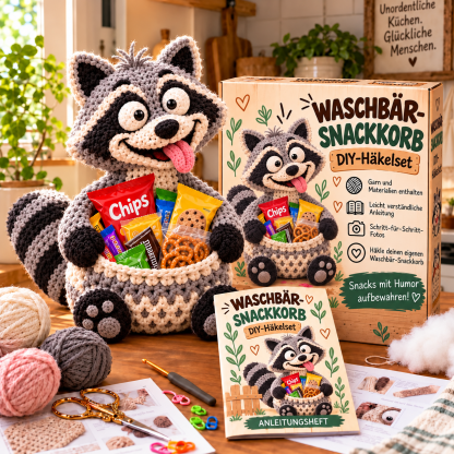 😂 Snack Attack Squad – DIY-Häkelkollektion mit lustigen Tier-Snackkörben