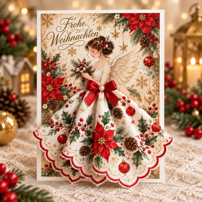 ⏳ Letzter Tag mit 49 % Rabatt – 👼 3D-Weihnachtsengel-Pop-up-Grußkarte | Bedeutungsvolles Erinnerungsstück mit Umschlag und Platz für deine persönliche Nachricht 🎄