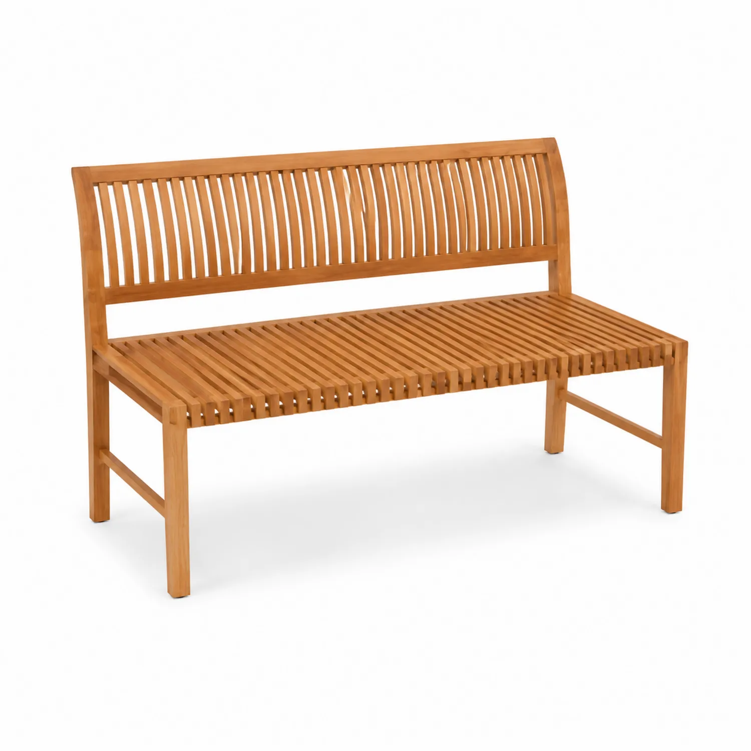Banco de jardín de madera de acacia 120 cm Marrón