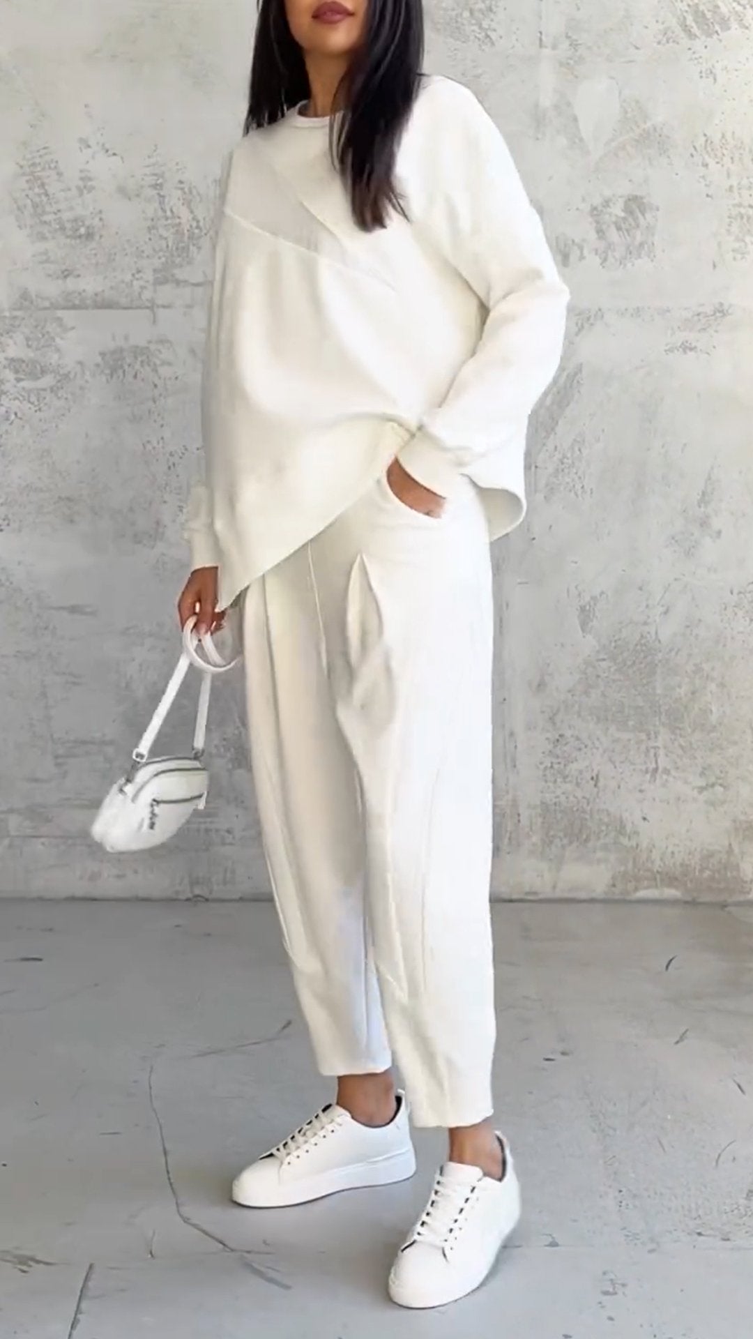Casual Round Neck Long Sleeve Two Piece Suit-Comfort & Reliable