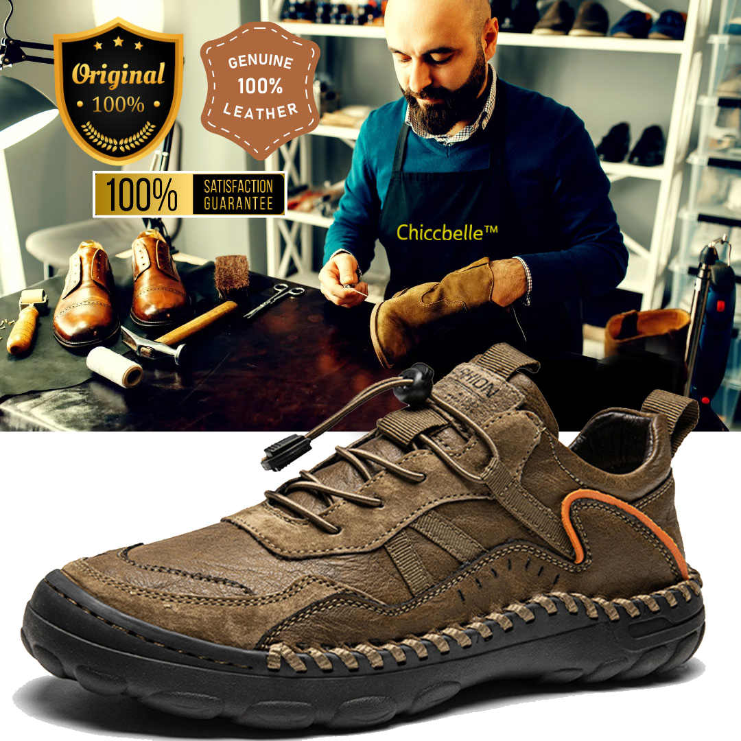⏰Last Day! 50% OFF 🔥 ideacloth® StrideCrafts Men's Leather Loafers - Arch Support & Wide Fit Slip-Ons-Comfort & Reliable