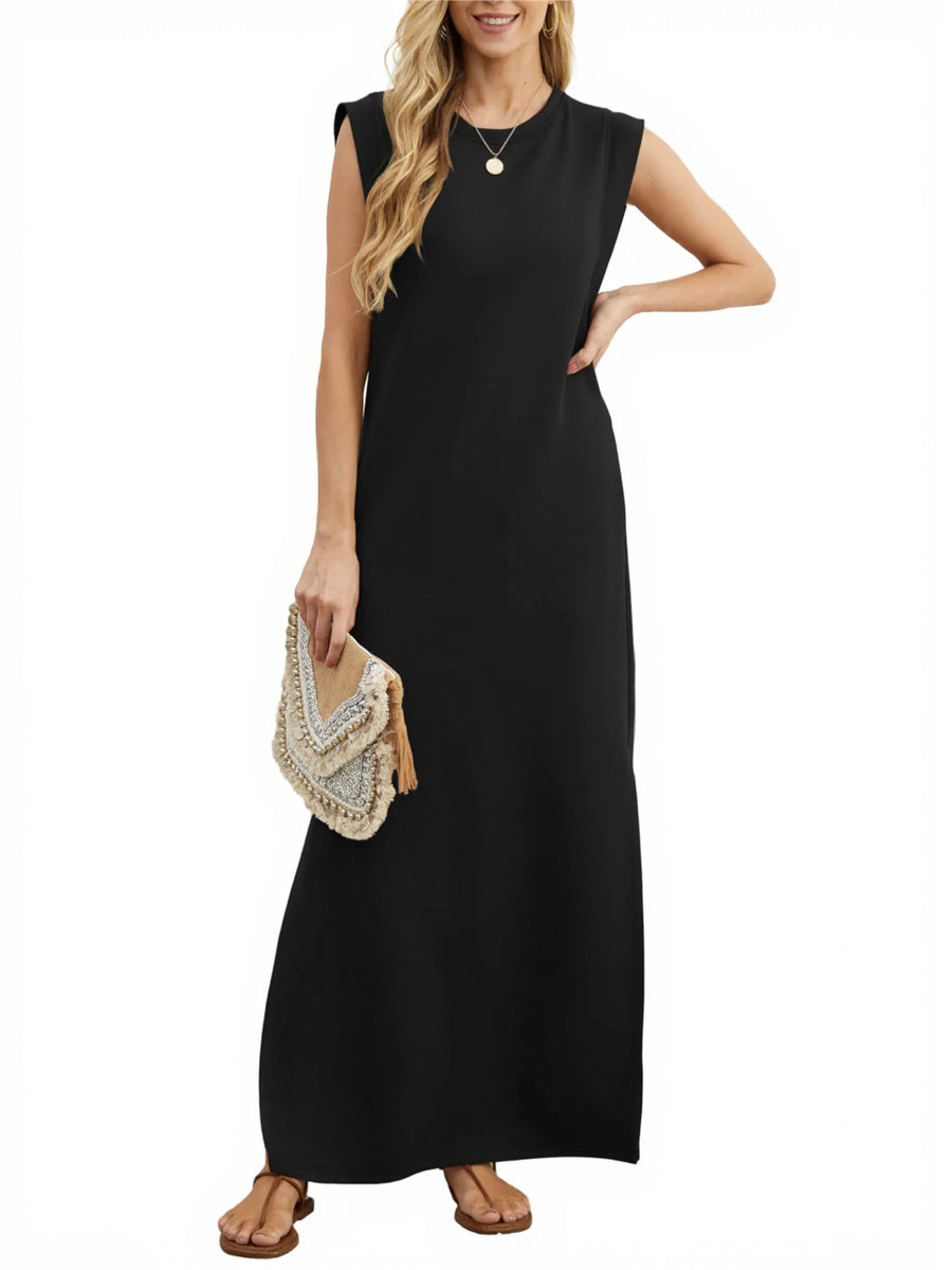 Women's Casual Loose Split Wrinkle-Free Maxi Dress-Comfort & Reliable