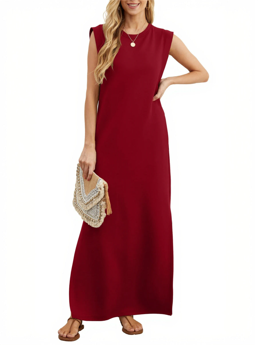 Women's Casual Loose Split Wrinkle-Free Maxi Dress-Comfort & Reliable