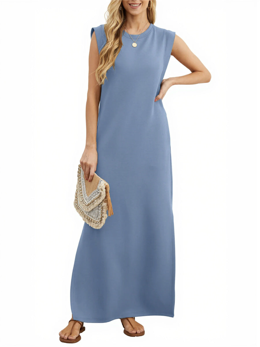 Women's Casual Loose Split Wrinkle-Free Maxi Dress-Comfort & Reliable