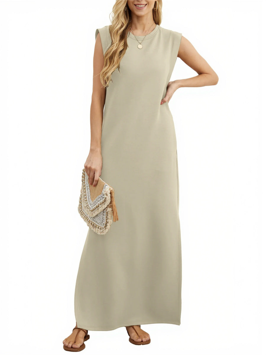 Women's Casual Loose Split Wrinkle-Free Maxi Dress-Comfort & Reliable