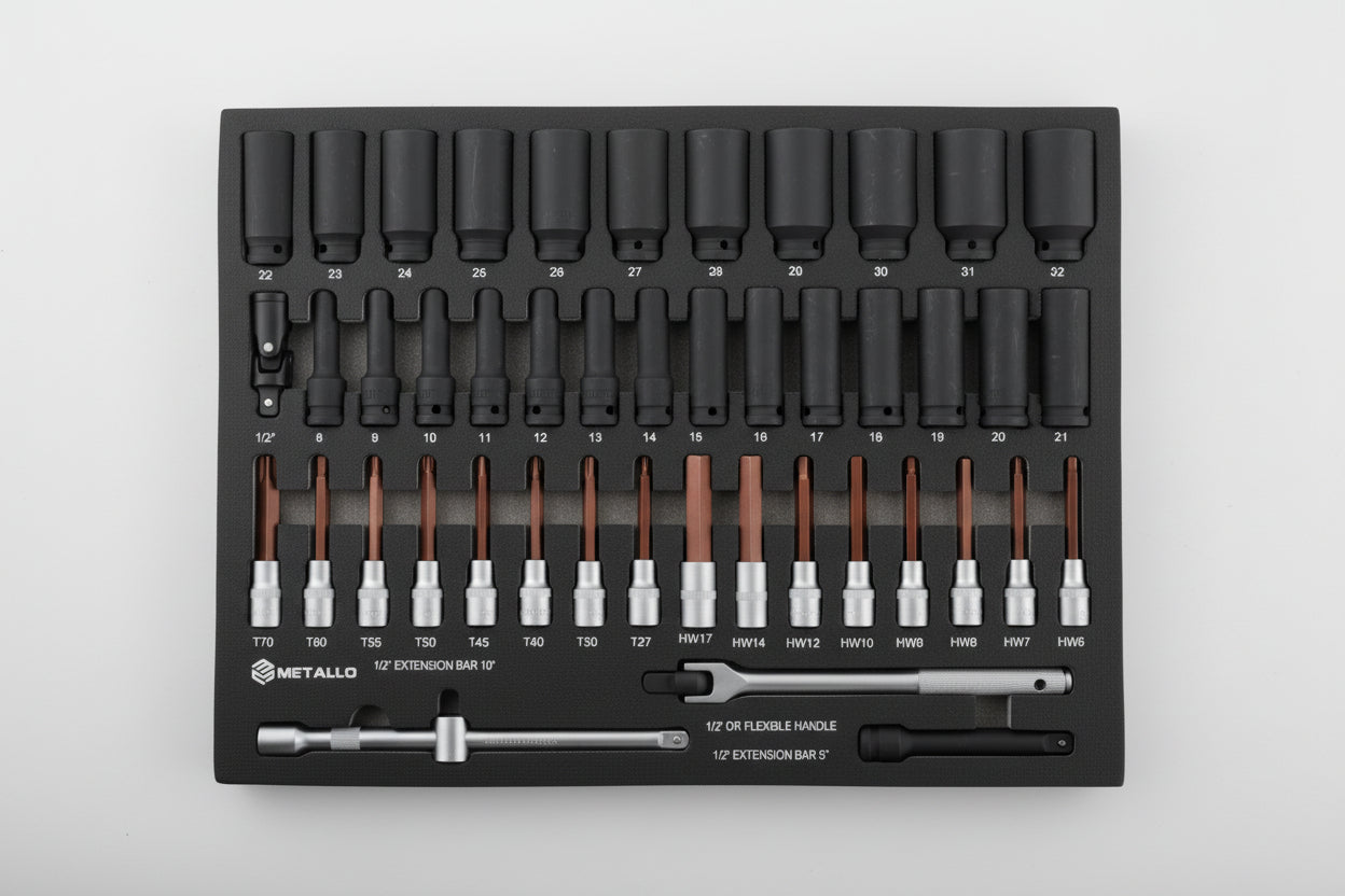V7 – Tool trolley with tools, 7 drawers, 370 pcs VDE 1000V